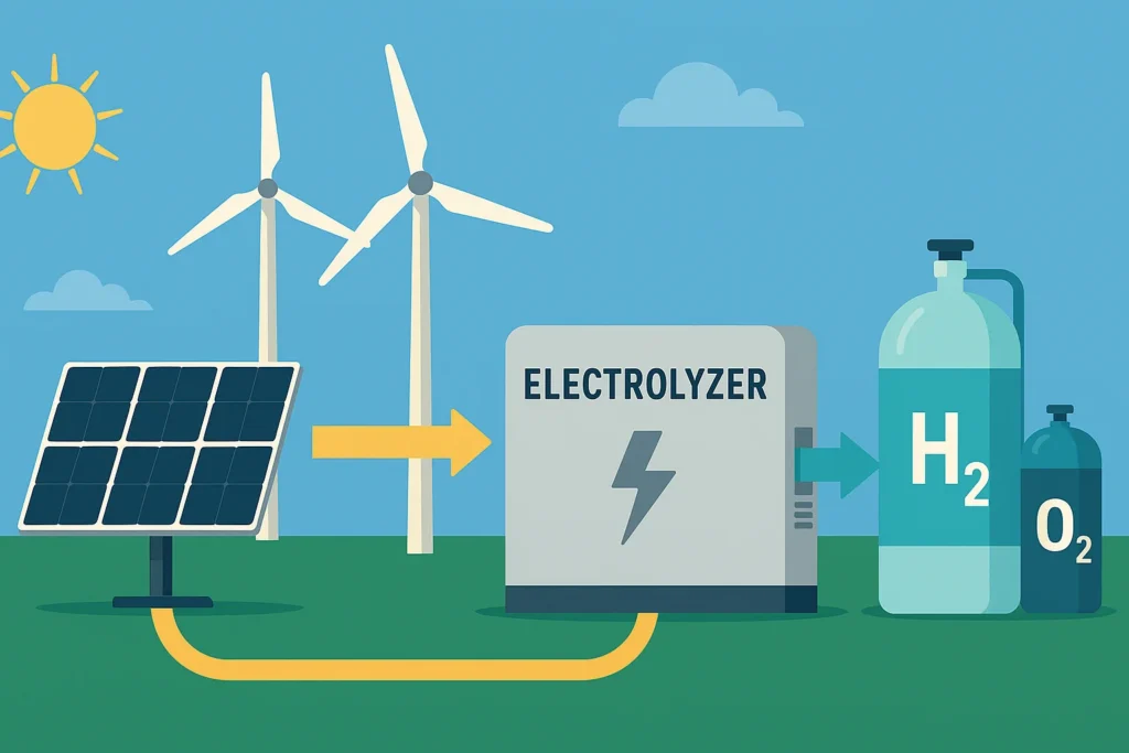 how is green hydrogen produced